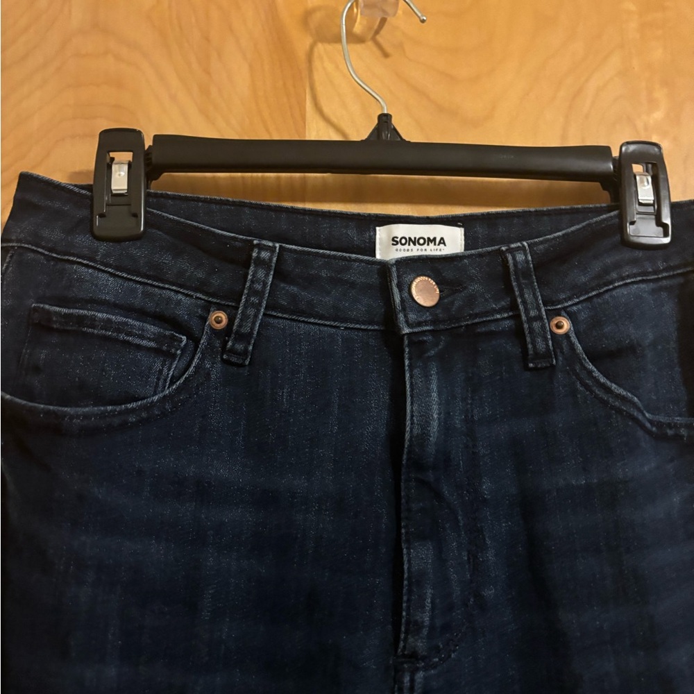 Sonoma Blue High Rise Skinny Jeans Classic Design Size 14P EUC - Picture 4 of 8